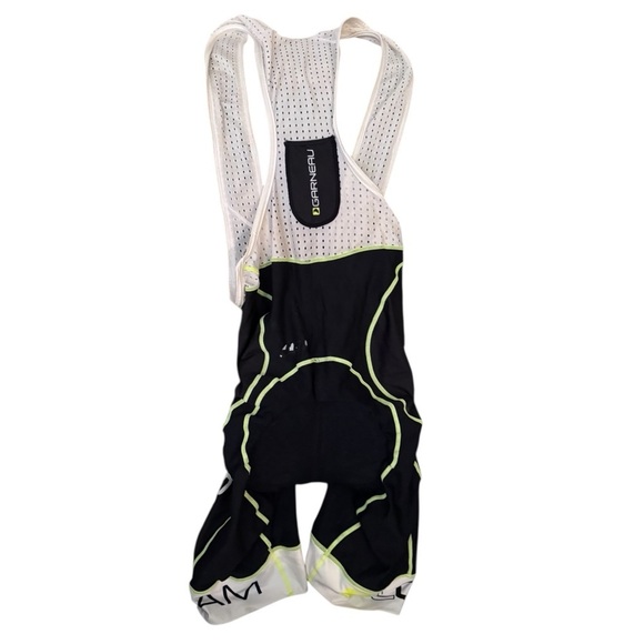 Louis Garneau Cycling Jersey Suit Mens med Bib Black White - Picture 1 of 8